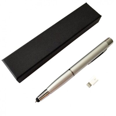 Bolígrafo metálico con power bank integrado y touch