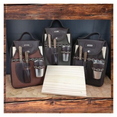 Set individual de asado con plato y vaso