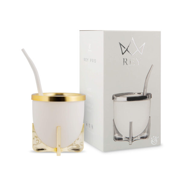 Mate Alto Impacto – Rey Pro BLANCO Y ORO