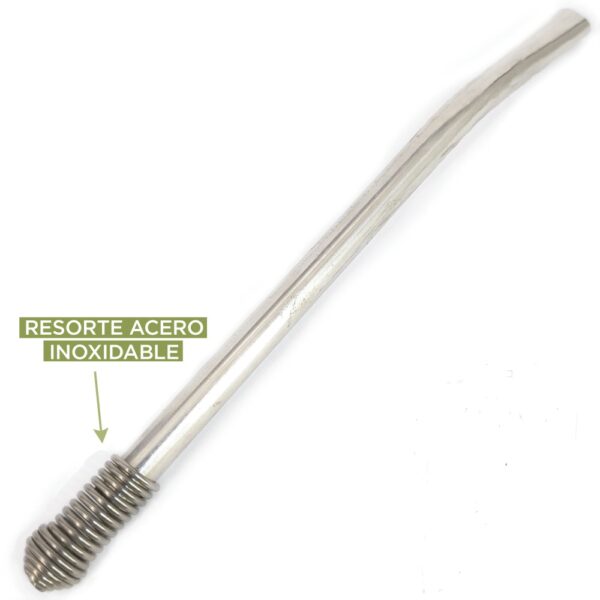 Bombilla Acero Inox Resorte INOXIDABLE