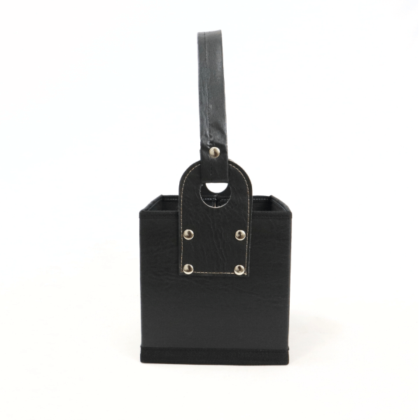 Canasta Cuerina Cubo – NEGRO - Imagen 16