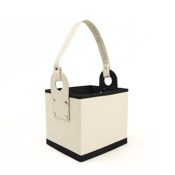 Canasta Cuerina Cubo – NEGRO - Imagen 20