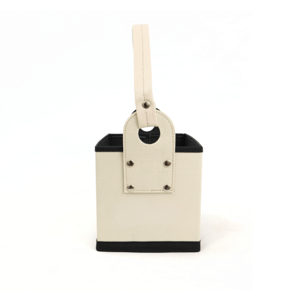 Canasta Cuerina Cubo – NEGRO - Imagen 21