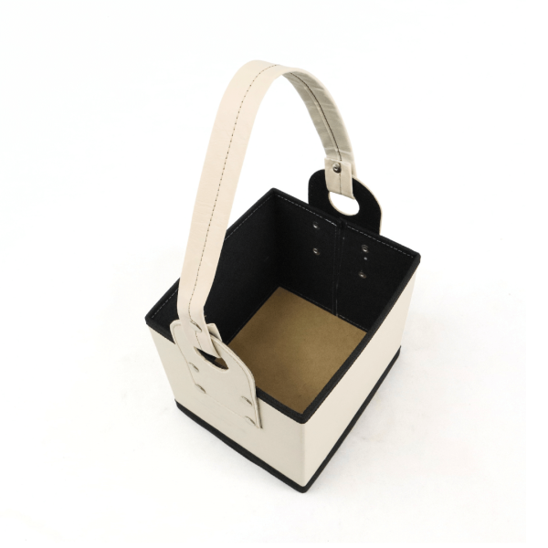 Canasta Cuerina Cubo – NEGRO - Imagen 22
