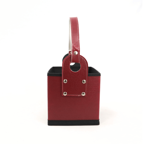 Canasta Cuerina Cubo – NEGRO - Imagen 6