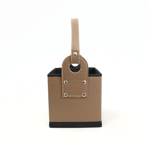 Canasta Cuerina Cubo – NEGRO - Imagen 10