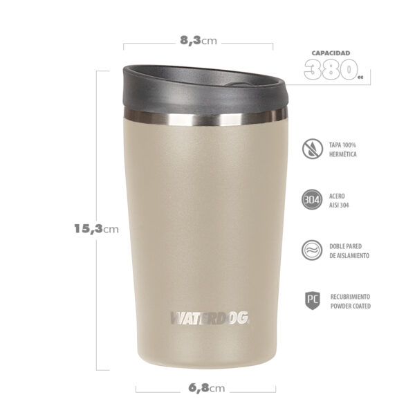 Vaso acero inox 0,380 l AMERICAN380