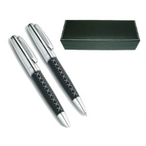 Set Roller y Bolígrafo con Estuche Eco cuero 736