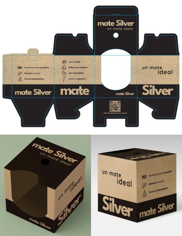 MATE SILVER * LINEA SUSTENTABLE BAMBU - Imagen 7