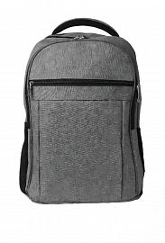 Mochila reforzada portanotebook con 3 compart. Código 1319 Gris y Negro