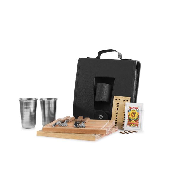 PORTA TABLITA ASADO X2 CALADO CON TRUQUERA BLACK
