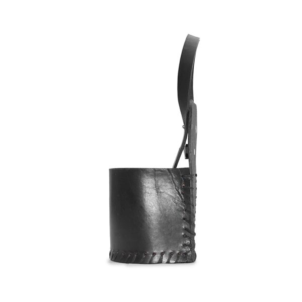 PORTA MATE DE CUERO NEGRO PARA AUTO - Imagen 5
