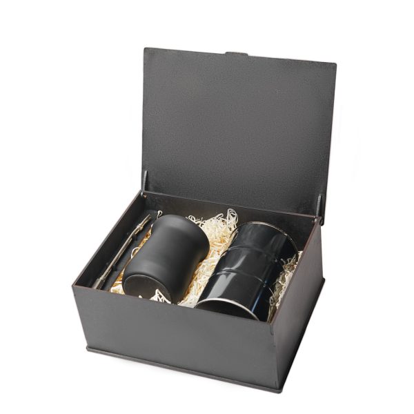 BOX M SET MATE ACERO INOX. CON 1 LATA 14,5 CM - Imagen 2