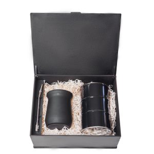 BOX M SET MATE ACERO INOX. CON 1 LATA 14,5 CM