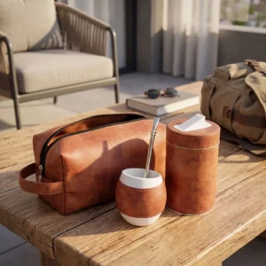 Neceser con Mate, bombilla y yerbera