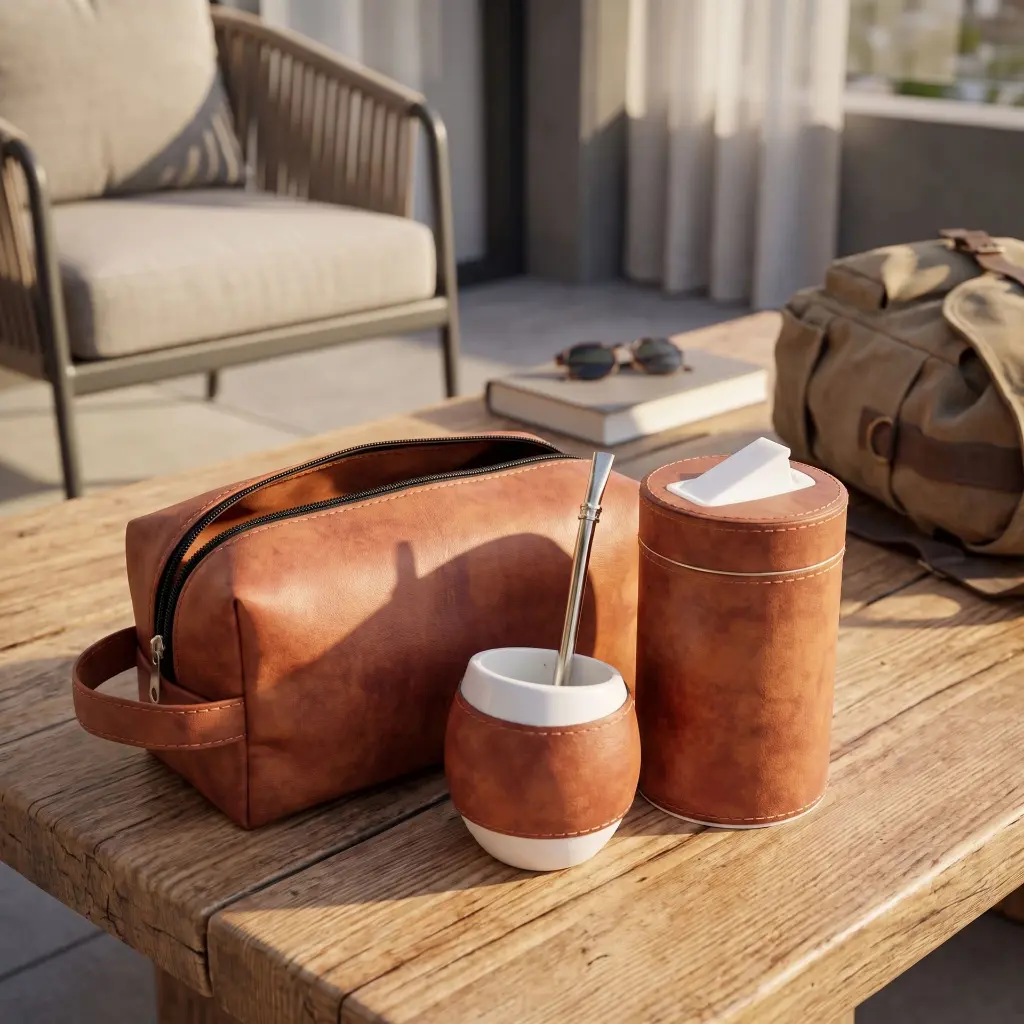 Neceser con Mate, bombilla y yerbera
