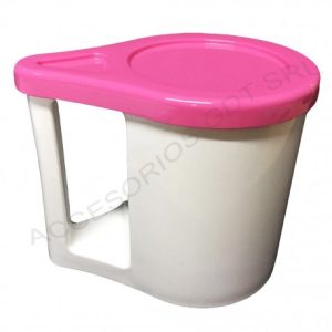 TAZA CON TAPA OVAL