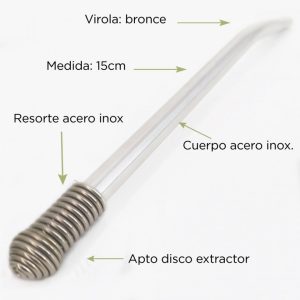 Bombillas Acero Inox Resorte INOXIDABLE