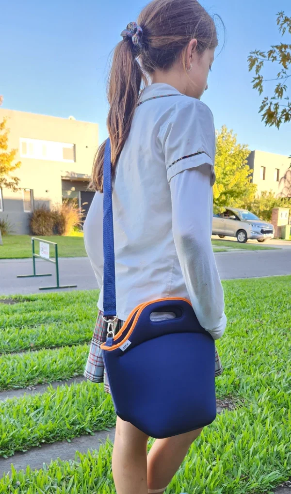 Lunchera Térmica de Neoprene Azul - Imagen 5