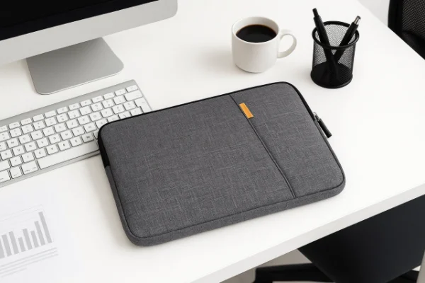 FUNDA PORTA Notebook Cordura C/Bolsillo | Gris - Imagen 7