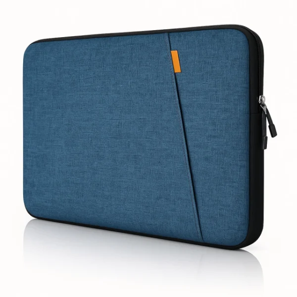 FUNDA PORTA Notebook Cordura CBolsillo Azul Melange
