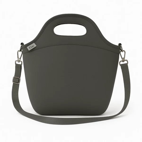 Lunchera Térmica de Neoprene Gris - Imagen 4