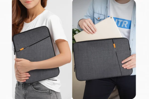 FUNDA PORTA Notebook Cordura C/Bolsillo | Gris - Imagen 9
