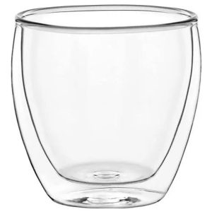 Vaso doble vidrio borosilicato 250ml en caja unit. Código: 29384