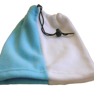 Cuello de Polar. Dos colores (Celeste y Blanco)