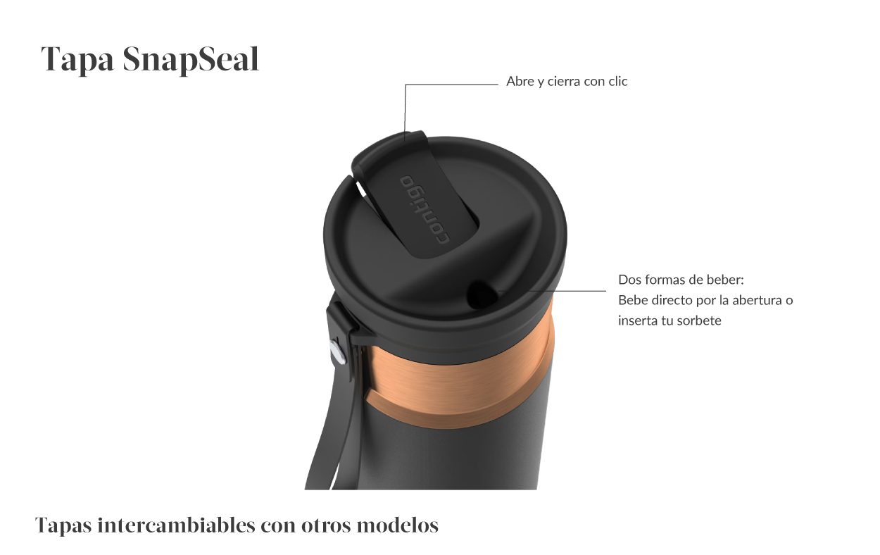 Contigo Vaso Térmico SnapSeal 473ml - Imagen 3