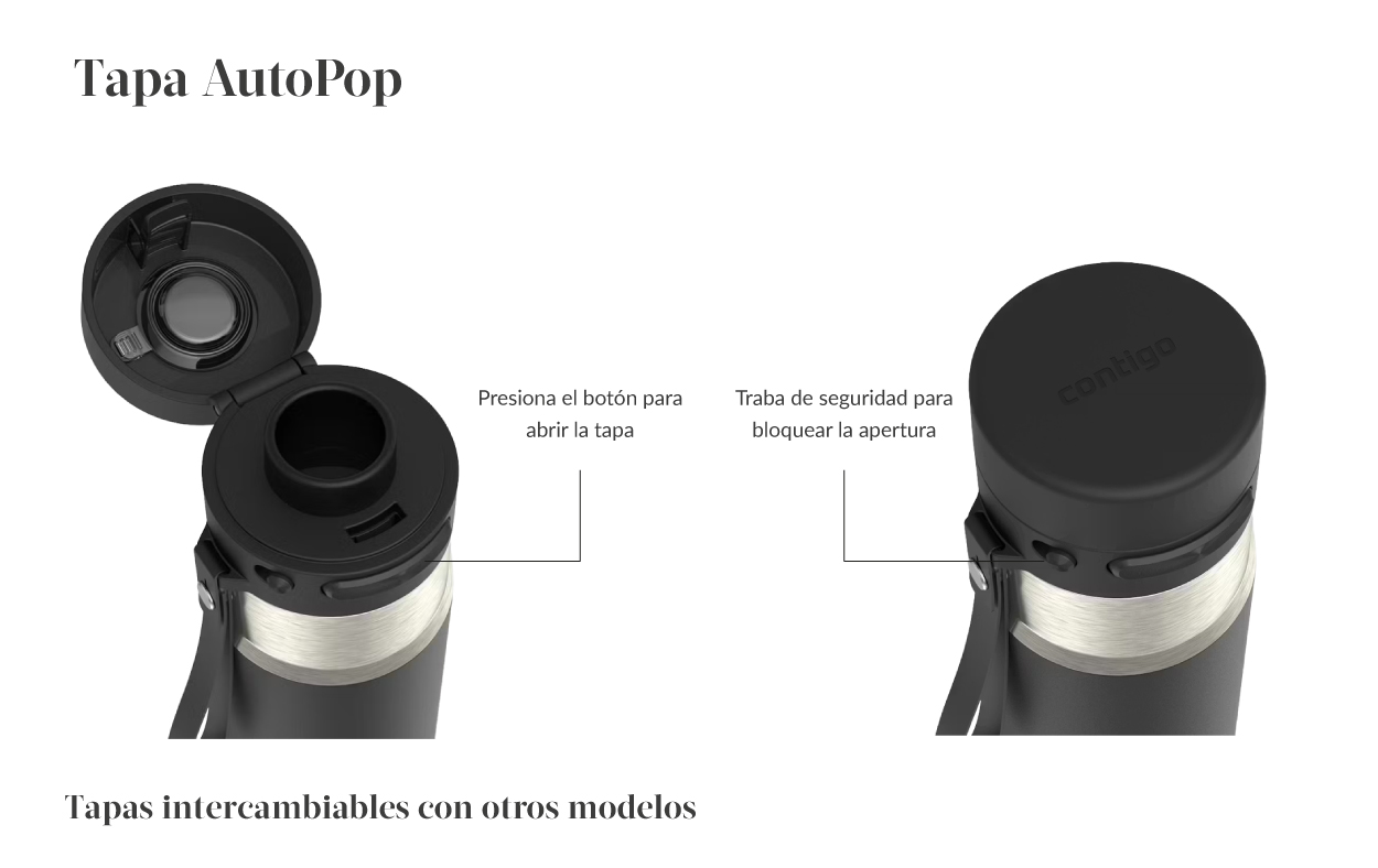 Contigo Botella Térmico Autopop 710ml - Imagen 3