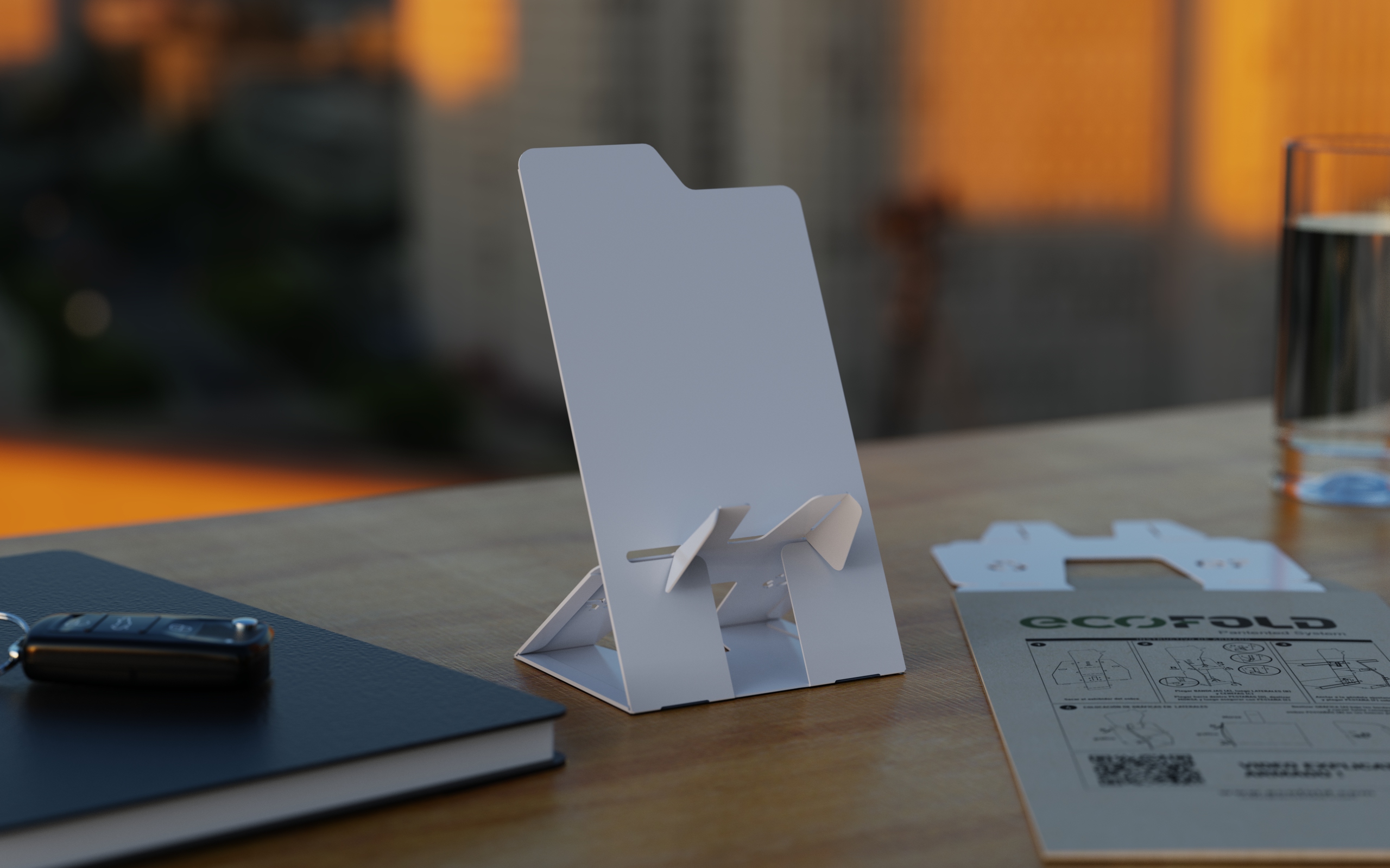 Soporte Celular EcoFold Acero