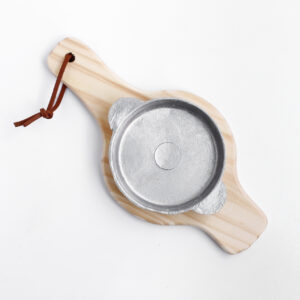 Provoleta de aluminio con tabla de pino T235