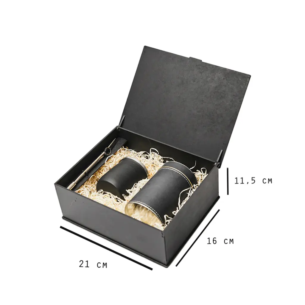 Box M Set Mate Acero Inoxidable Con 1 Lata Cilindrica 12 Cm - Imagen 3