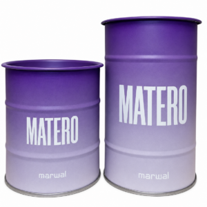 Lata Matero degrade violeta