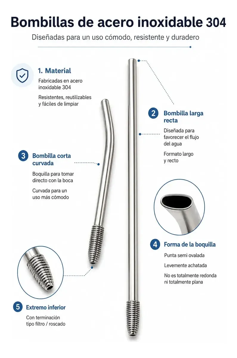 Termo Autocebante Mate Listo 750ml Acero Inox Matero 2 En 1 - Imagen 3