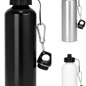 Botella Flux de aluminio con doble tapa